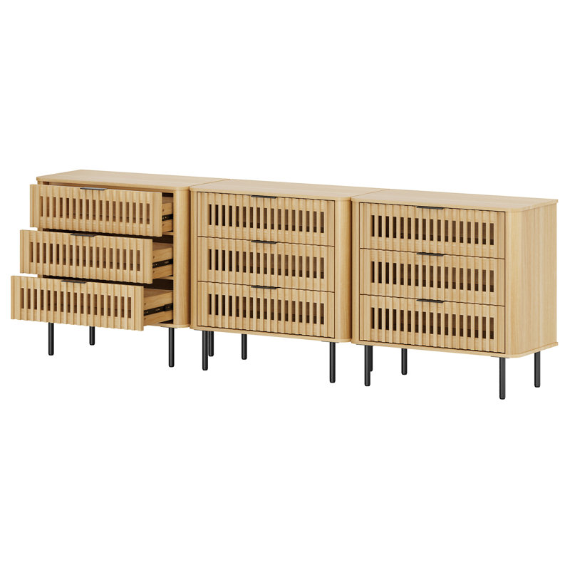 Buffet avec rangement 94,5 ", armoire de cuisine, chêne, Chêne