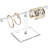 Premium Acrylic Round Jewellery Display Tree Stand