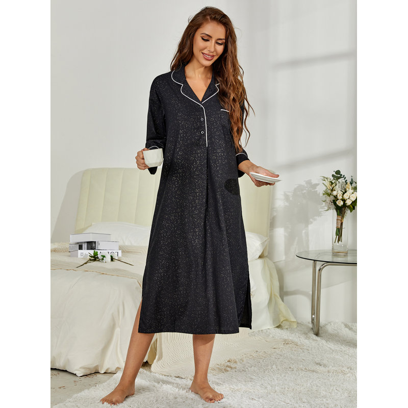 Peignoir Belger, S, Noir