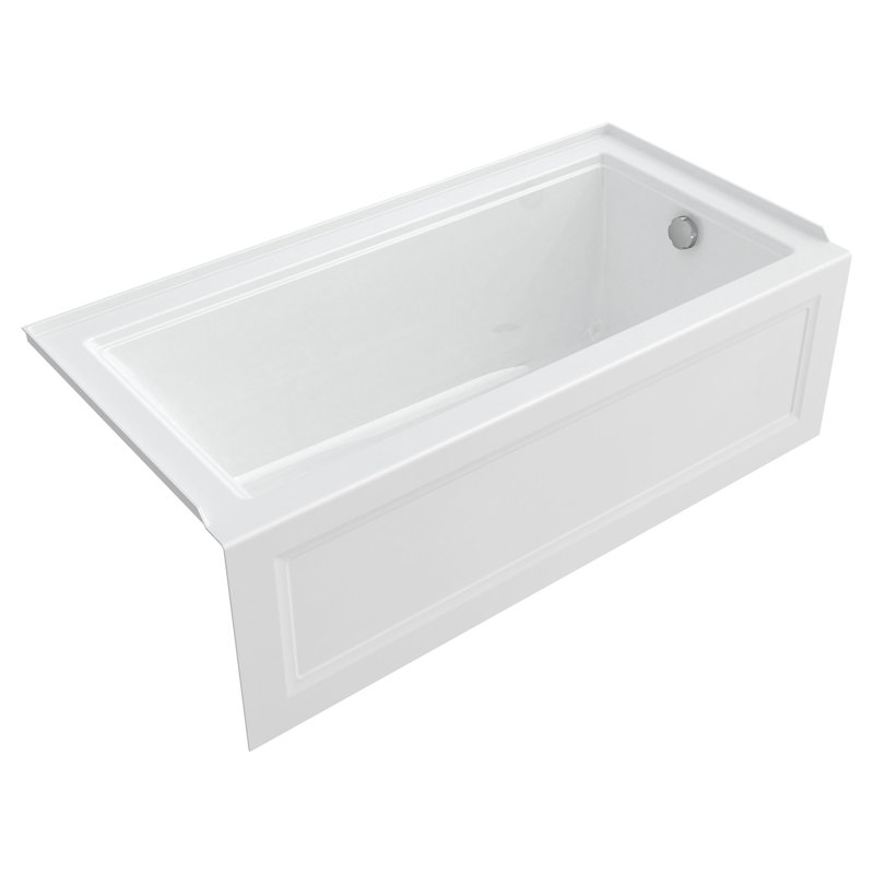 Town Square S 60'' x 30'' Soaking Acrylic Bathtub, White