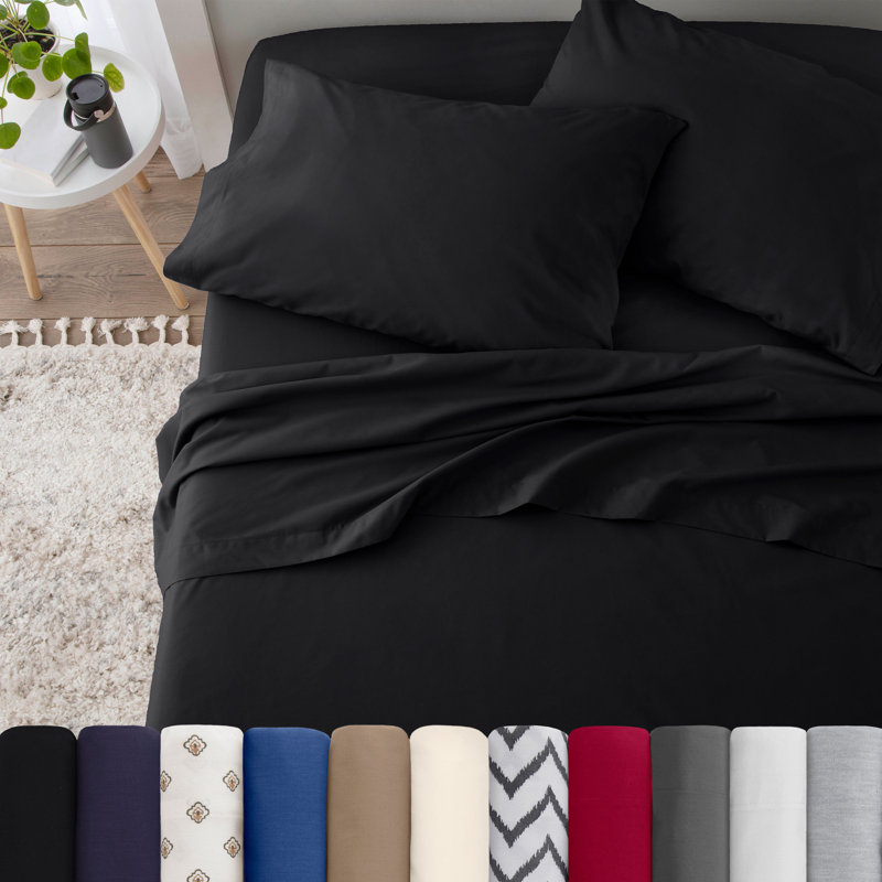 Martex 225 Thread Count Pillowcases, Standard/Twin, Ebony