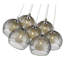 Theodore 7 - Light Metal Cluster Pendant