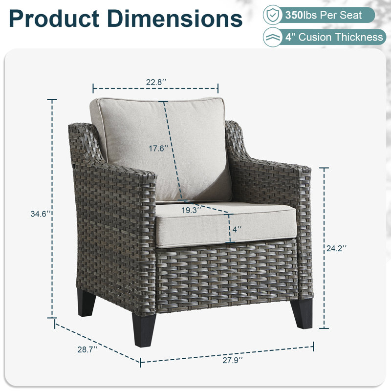 Chaises longues avec coussins Arlene, Beige