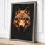 Wolf Portrait Modern - Wrapped Canvas-1277755283-1277755294