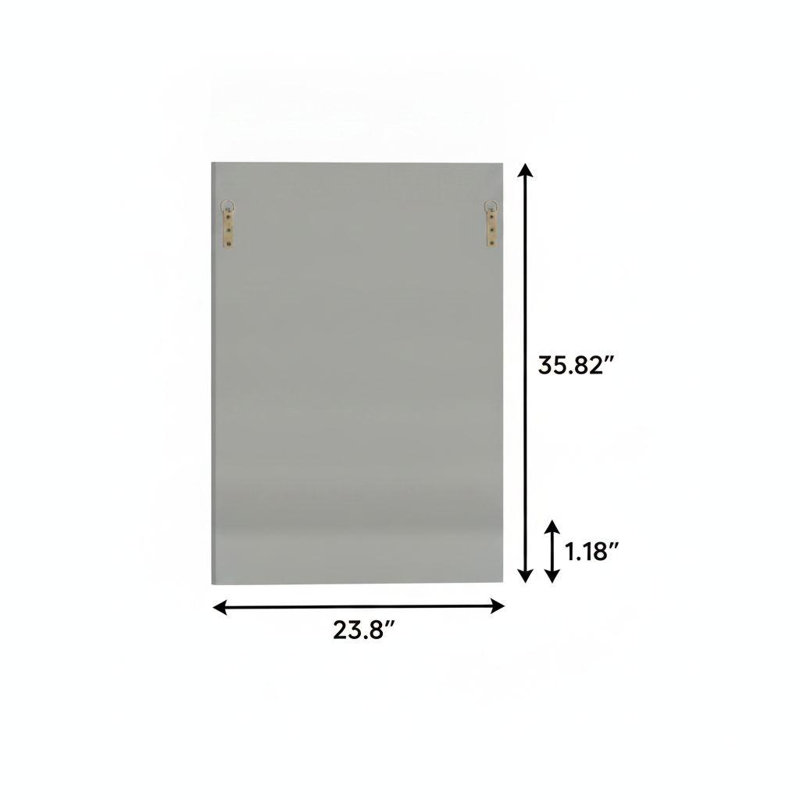 Miroir décoratif de 91 cm (36 po) avec cadre en verre biseauté argenté et faux cristal scintillant