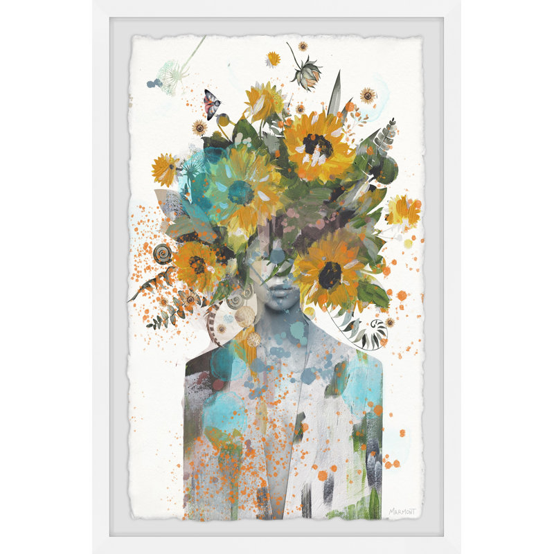 Sunflower Jewel by Marmont Hill - Single Picture Frame Painting, 91cm H x 61cm W