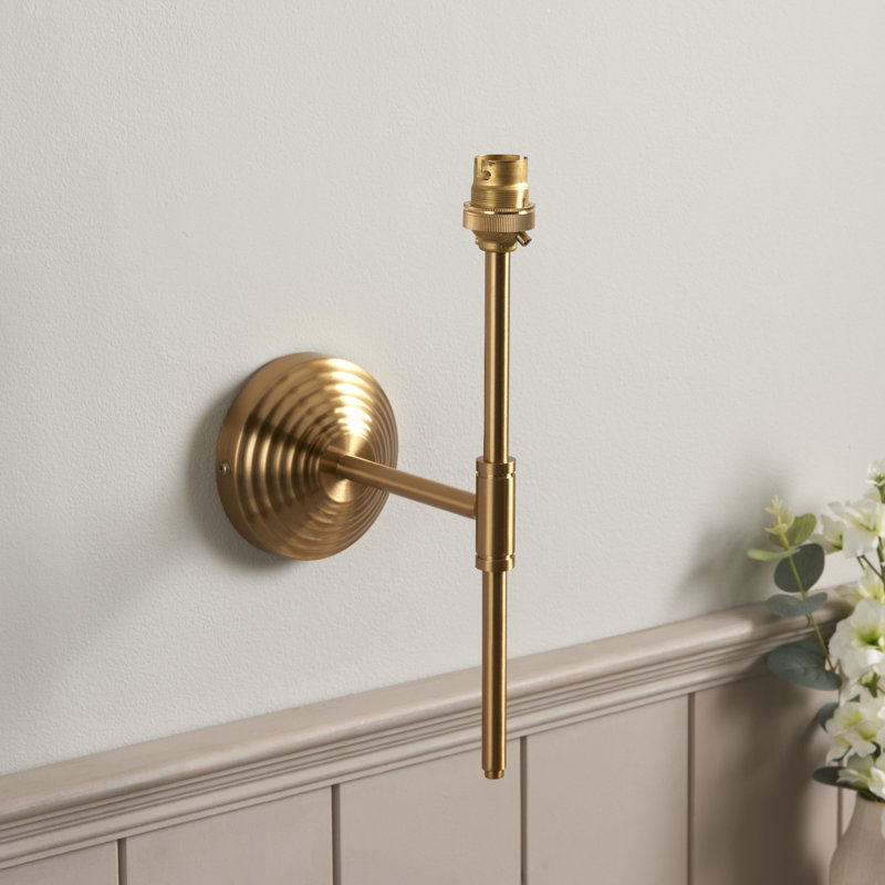 Obelisk T Bar Wall Fitting finished in Br Aged Brass