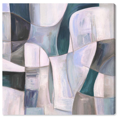 "Blue Reverie I", reproduction d'art sur toile par Art Remedy, tendue avec châssis, 12 x 12
