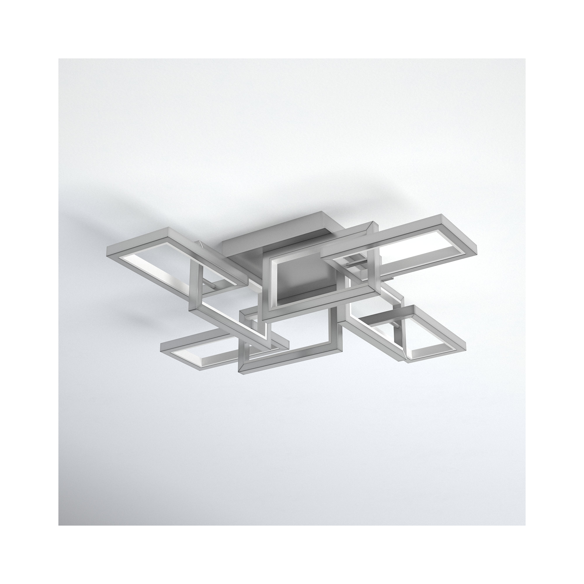 Sataria 8 Light Metal LED Flush Mount