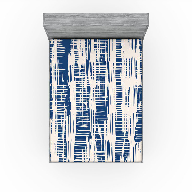 Ensemble de 2 draps-housses Ambesonne, Drap-housse de taille double, Multicolore / floral 30