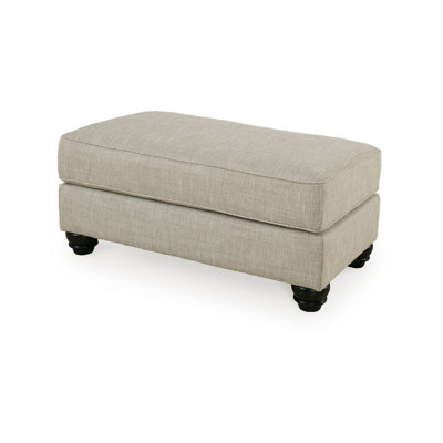 Repose-pieds Brinsley de 44 po avec coussin moelleux en polyester beige