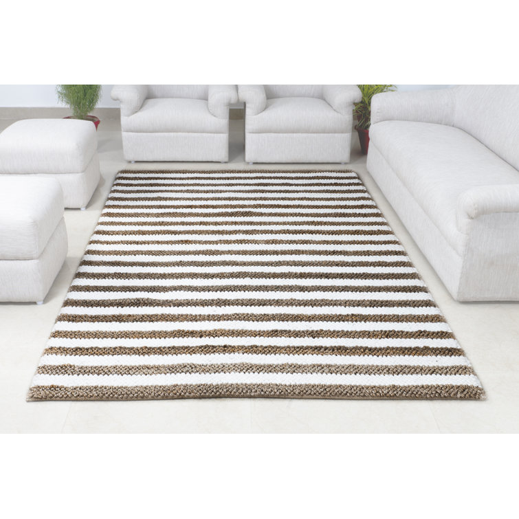 Black & White Indoor Door Mat - Sisal Entryway Rug