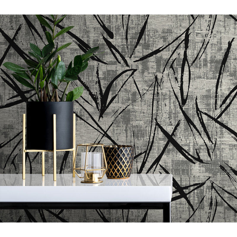  Papier peint non tissé abstrait non tissé Designs, Noir