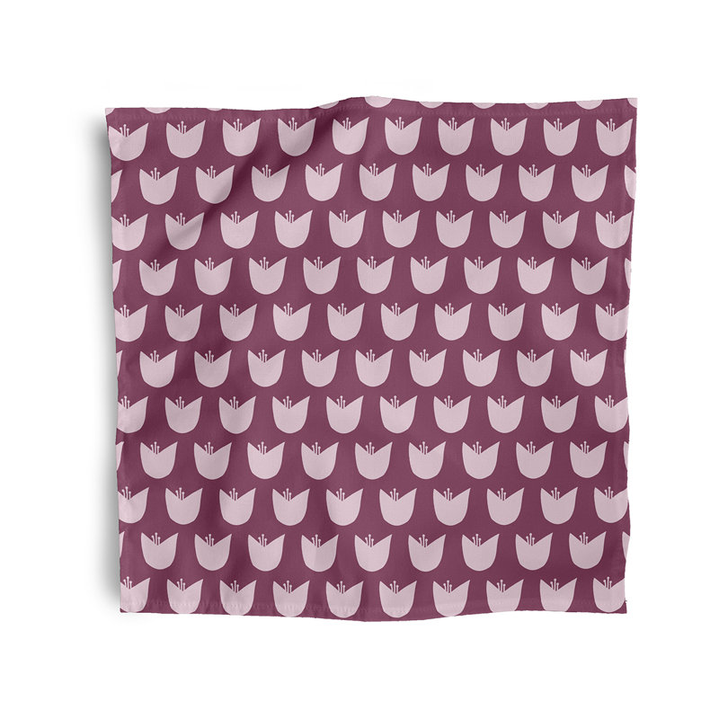 Lampp Simple Tulip Design Napkins, Pink