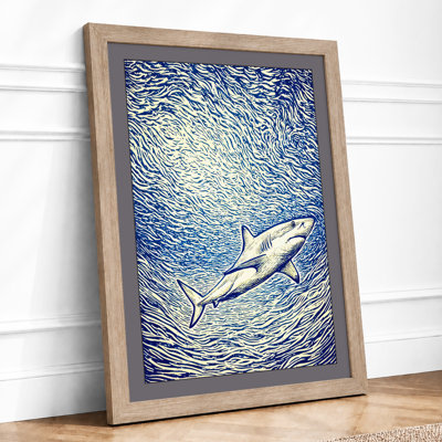 Shark In Motion Coastal - Print