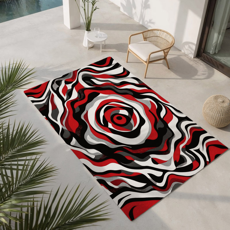 Tapis intérieur et extérieur Twilight Fracture, Rectangle 9 pi x 12 pi