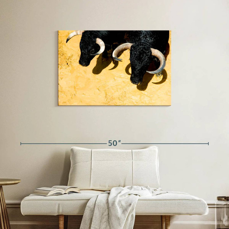 Fighting Bulls, 24" H x 36" W