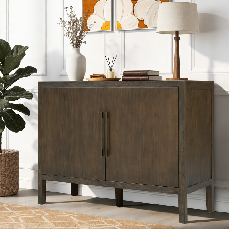 47.25-inch Farmhouse Sideboard, Dark Brown