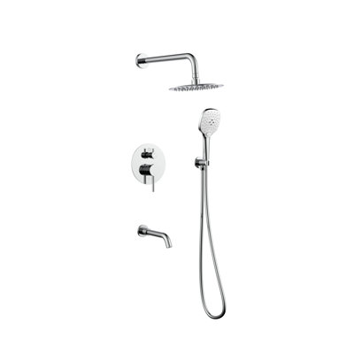 Système de douche complet à pression équilibrée avec valve brute George