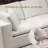 Kreyton 108" Cloud Compression Sectional Sofa, No-Assembly Sectional Couch, White Chenille-1045704231