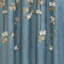 Panneau de rideau simple semi-transparent floral