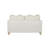 Haley Upholstered Loveseat with Pillows, White