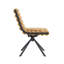 Ensemble de 2 chaises de salle à manger avec chaise à bulles et pieds en velours avec pieds noirs et chaises capitonnées modernes