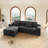 104.3*68.9 Modular Sectional Sofa, Plush Corduroy Fabric, No Assembly Required, Ideal For Living Room And Bedroom-896761185-896761189