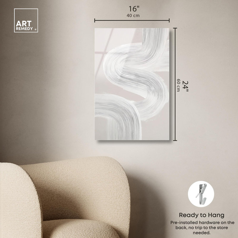 «Spontane Flow II», reproduction d'art acrylique sur toile par Art Remedy, H 24 po x l 16 po