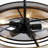19.7 Inch 5-light Rustic Large Round Farmhouse Drum Chandeliers, Metal Wood Texture Interior Hanging Lighting For Entryway Kitchen Island Foyer Bedroom Living Room-48258368