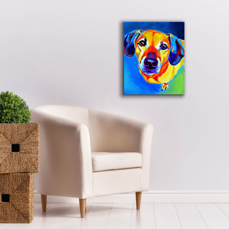 «Dachshund - Maisie» par Dawg Painter, H 24 po x l 20 po x P 0,75 po