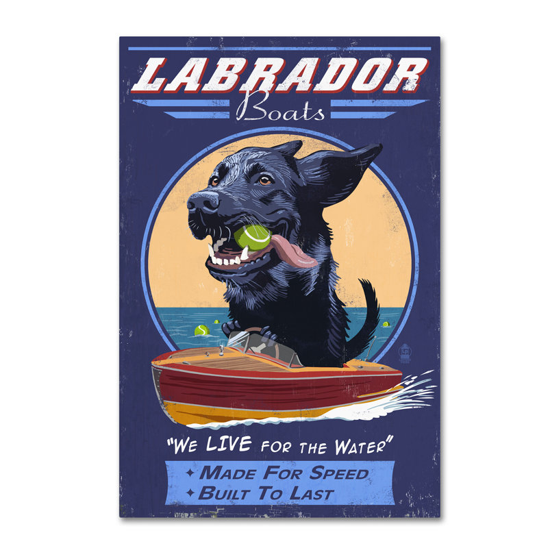 «Dog 4» par Kadey, impression sur toile, H 47 po x l 30 po x P 2 po