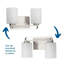 Éclairage pour meuble-lavabo à intensité variable à 2 lumières-2079540103