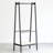 (Black) Solid Oak Wood Clothes Rack