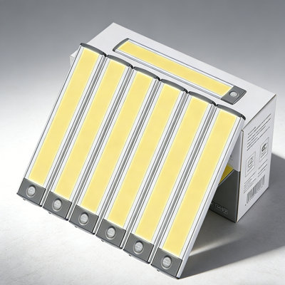 Éclairage sous-armoire rechargeable à DEL 30 LED Lepotec, lumière chaude sans fil à détecteur de mouvement de 180 lm