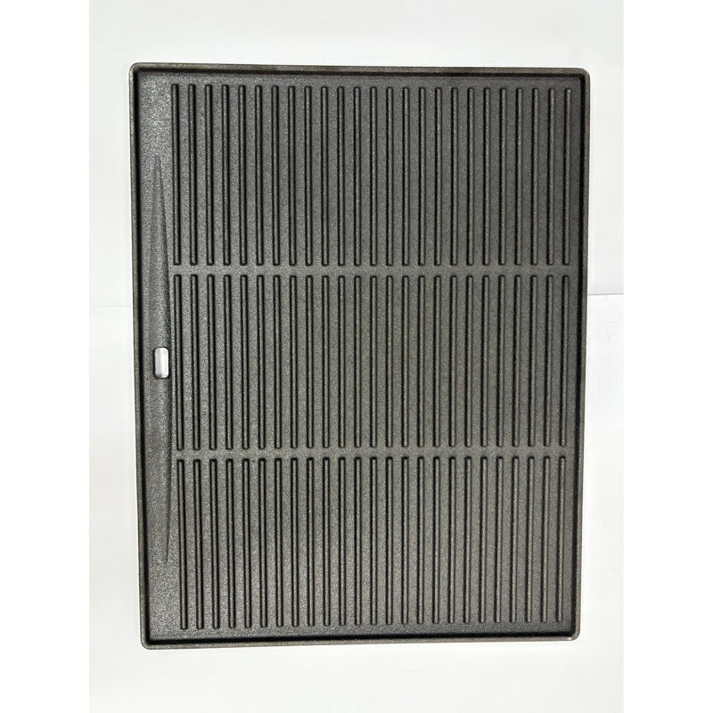 Barbecue carré en fonte réversible de 18 po x 14 po - côtés plats / inégaux, idéal pour le steak, gril de 18 po x 14 po, gril plat et inégal