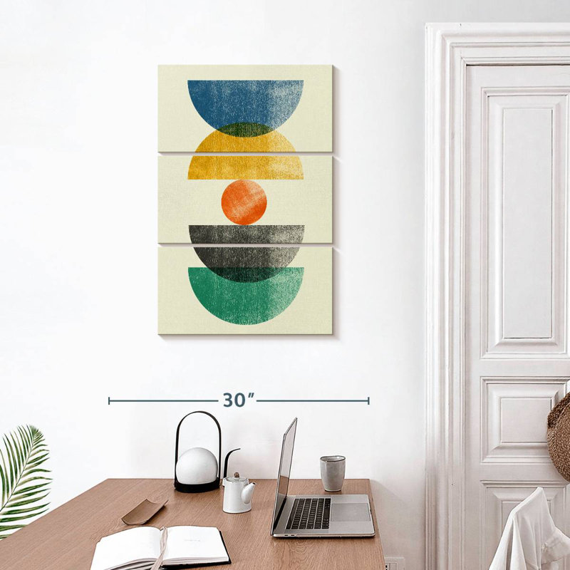 Avery Mid-Century Half Moons I, 32" H x 20" W