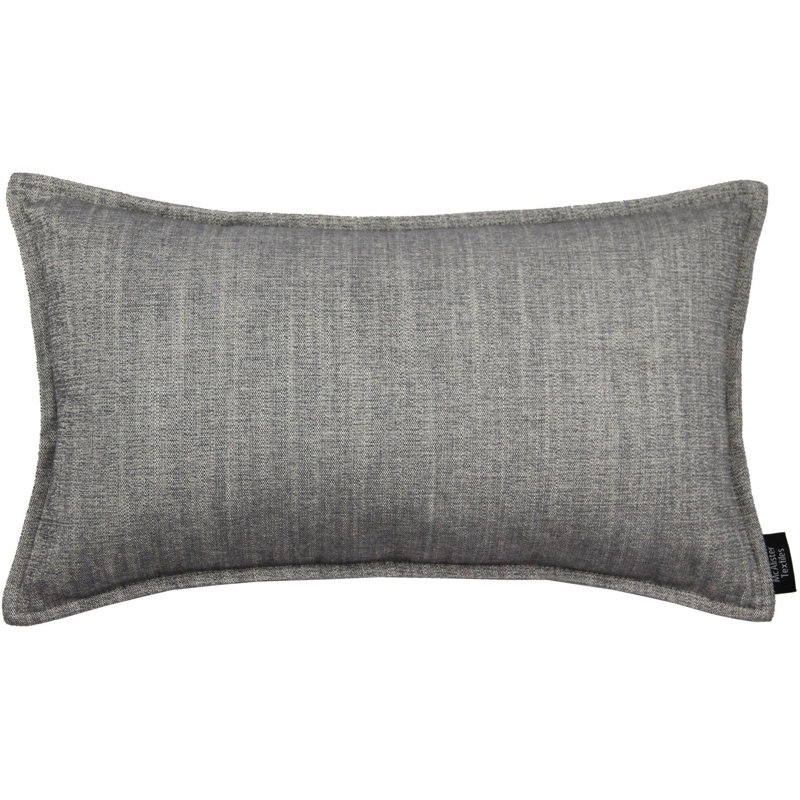 Cyrus Rectangular Cushion, 30 x 50cm, Charcoal Grey