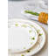 Ensemble de 6 assiettes de service rondes 100% papillon en porcelaine