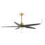 Chanille 5-Blade Solid Wood Ceiling Fan with LED Light and Remote Control-1492052470-1492052468-1492052466