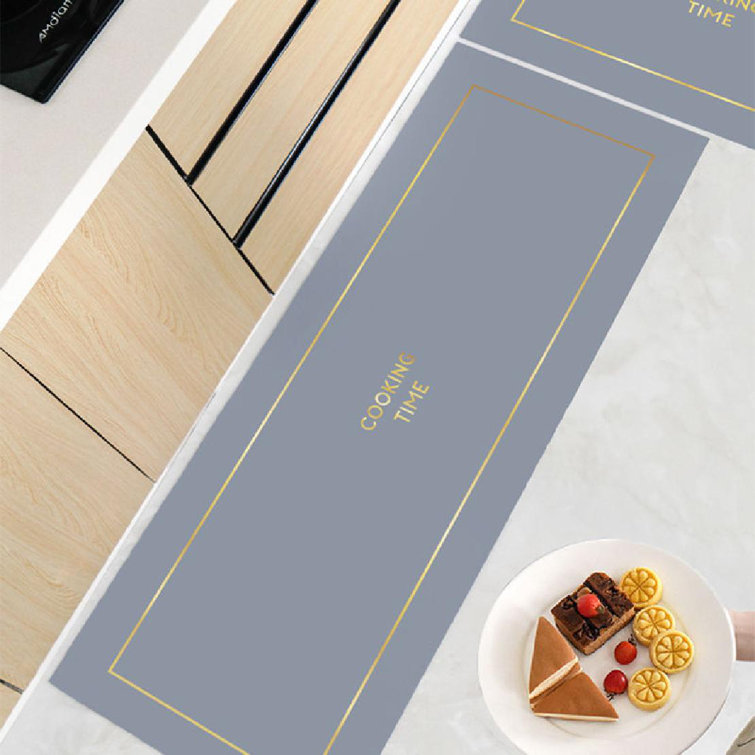 Kitchen Mat Trinx Mat Size: Runner 1'6 x 5'11, Color: Navy