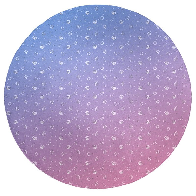 Chenille Indoor Rug, Round 5'