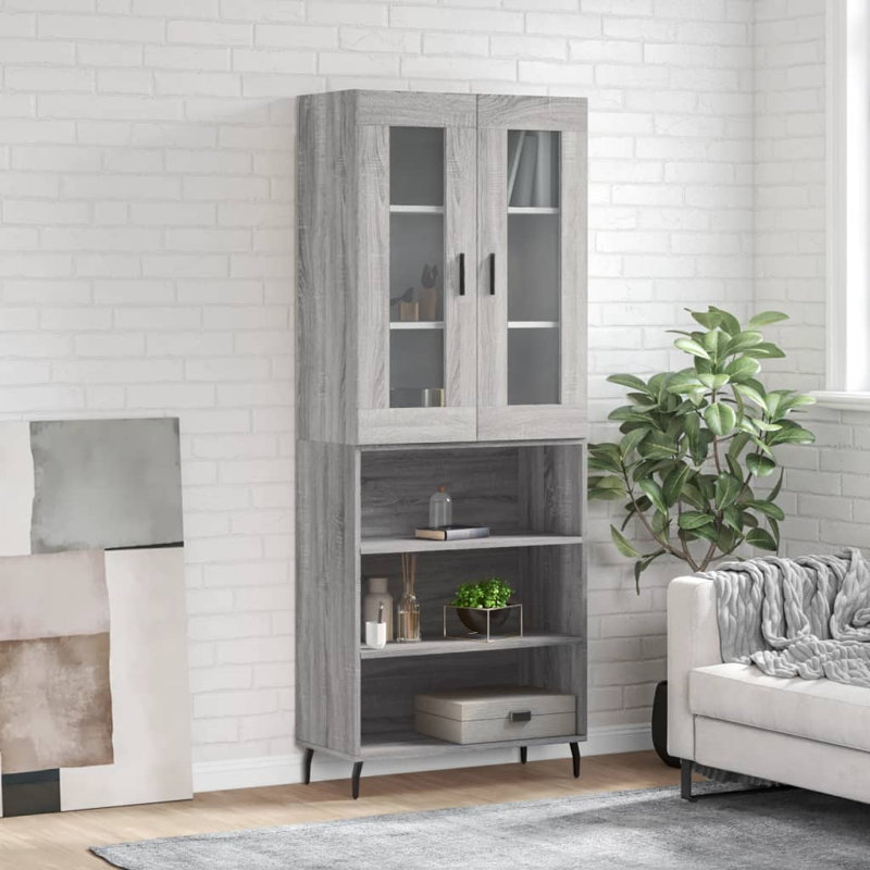 69.5cm Sideboard, Grey Sonoma