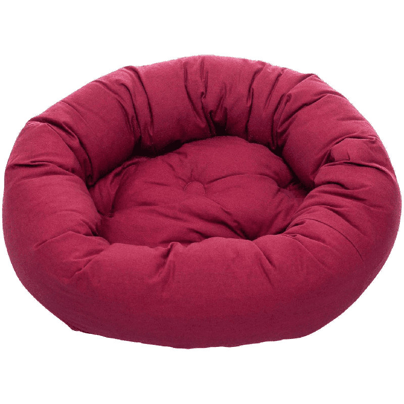 Brentley Canvas Pet Bed, Berry, 18cm H x 89cm W x 89cm D