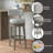 Wendover Upholstered Wood Swivel Stool-194510909