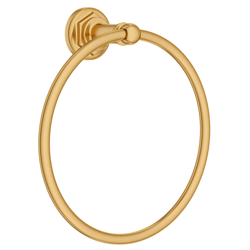 Oak Hill Towel Ring, Satin Brass