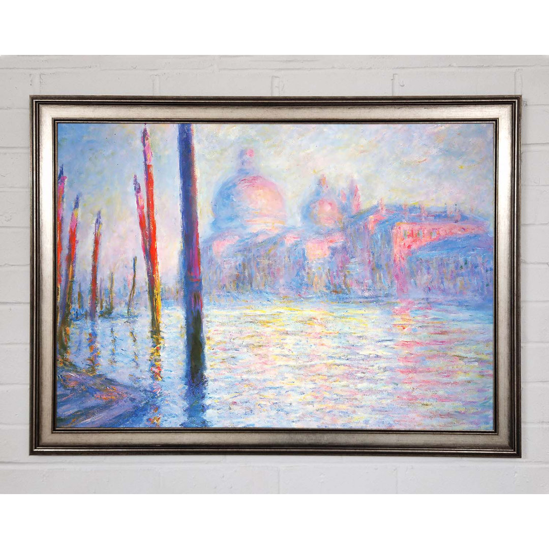 Gerahmtes Leinwandbild Monet Canal Grand