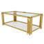 Table basse moderne en verre transparent-838034836