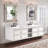 84" Floating Bathroom Vanity Base Without Top,Wall Mounted Bathroom Storage Vanity Base Only,White