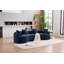 Canapé luxueux désossé pour le salon avec coussins moelleux et design élégant-111988777